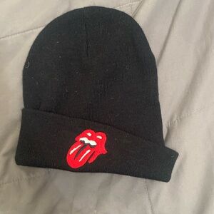 Rocker Beanie. With lips and tongue.